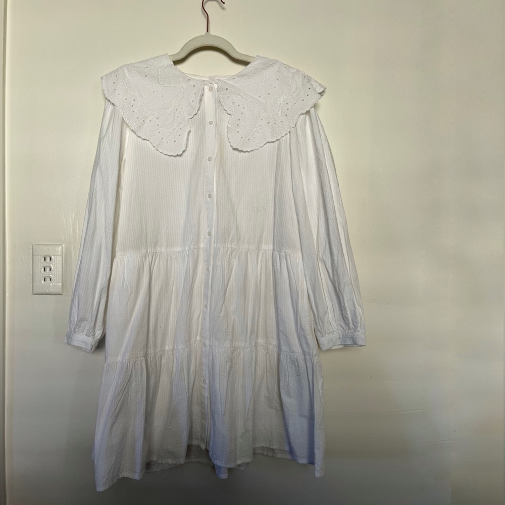 NWT Universal Thread Embroidered Collar Tiered Dress